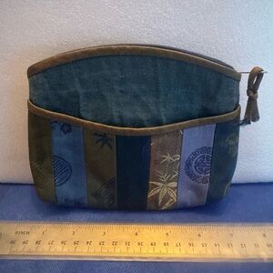 Elegant Old SHANGHI Multicolor Clutch with Patchwork Design